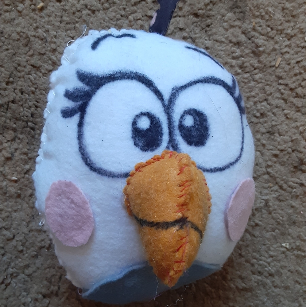 Angry Birds Homemade Felt 5" Matilda plush